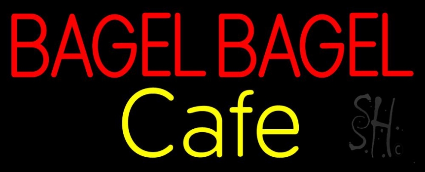 Bagel Bagel Cafe Neon Sign