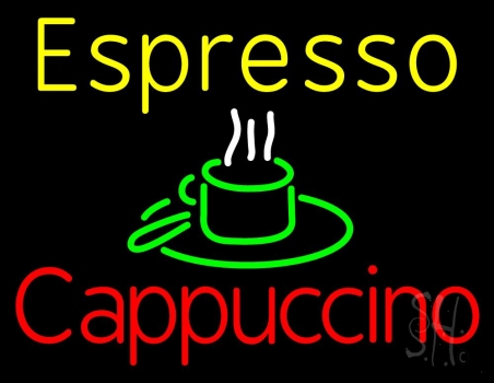 Espresso Cappuccino Neon Sign