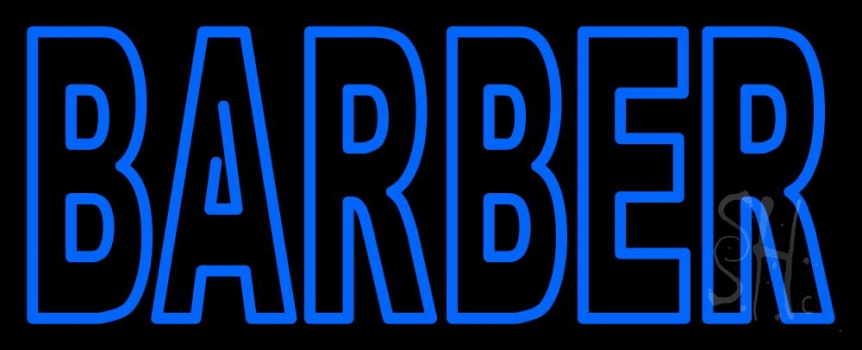 Double Stroke Barber Neon Sign