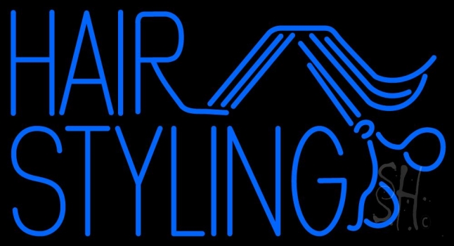 Hair Styling Neon Sign