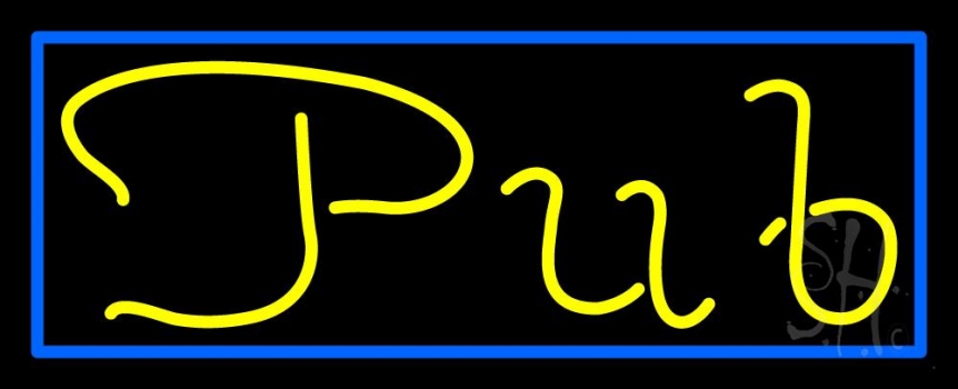 Cursive Pub Neon Sign