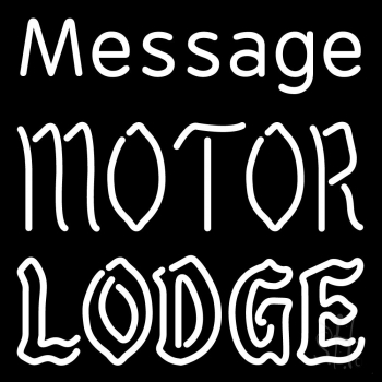 Custom Personalized Motor Lodge Neon Sign