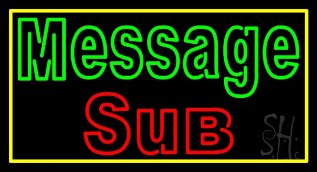 Custom Sub Neon Sign