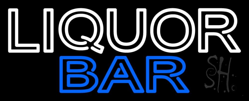 Liquor Bar 2 Neon Sign