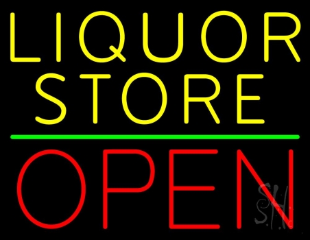Liquor Store Open 1 Neon Sign