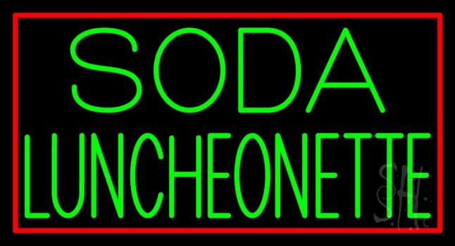 Green Soda Luncheonette Neon Sign