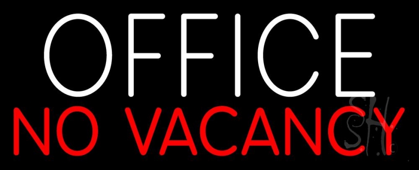 Office No Vacancy Neon Sign