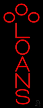Red Loans Neon Sign
