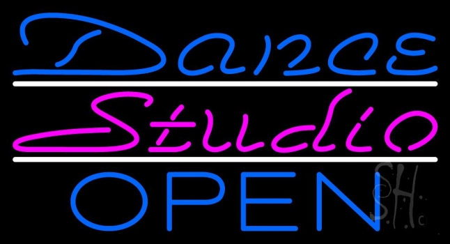 Dance Studio Open Neon Sign