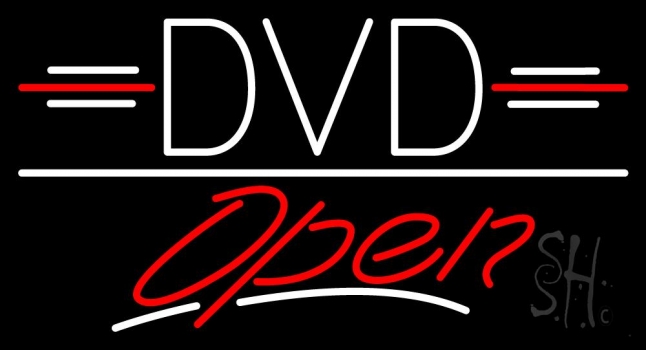 Dvd Open Neon Sign