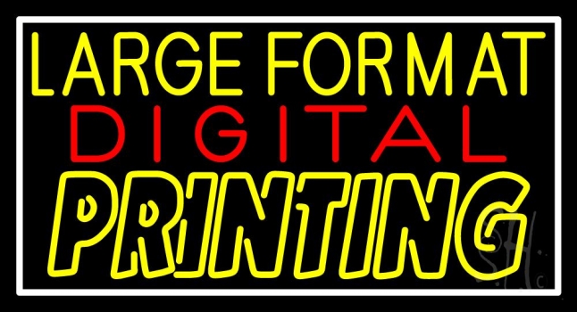 Large Format Digital Printing Neon Sign