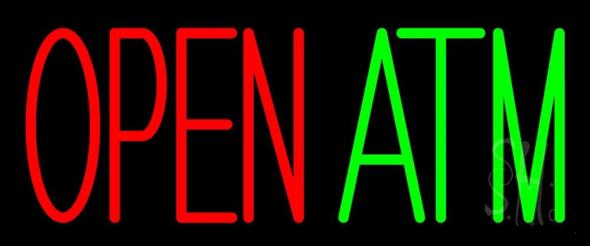 Open Atm 2 Neon Sign