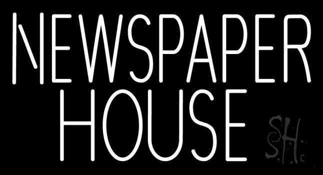 Newspaper House Neon Sign