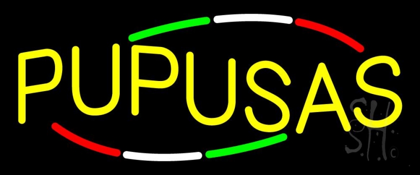Pupusas Neon Sign