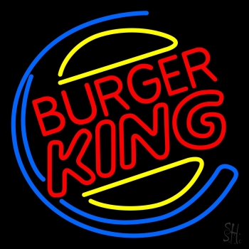 Burger King Double Stroke Neon Sign