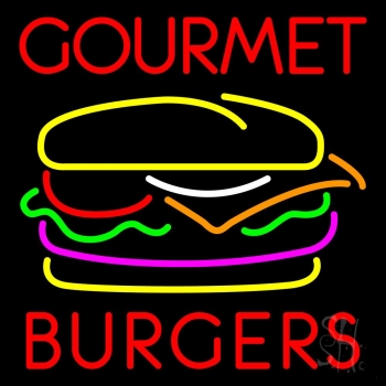 Gourmet Burgers Neon Sign