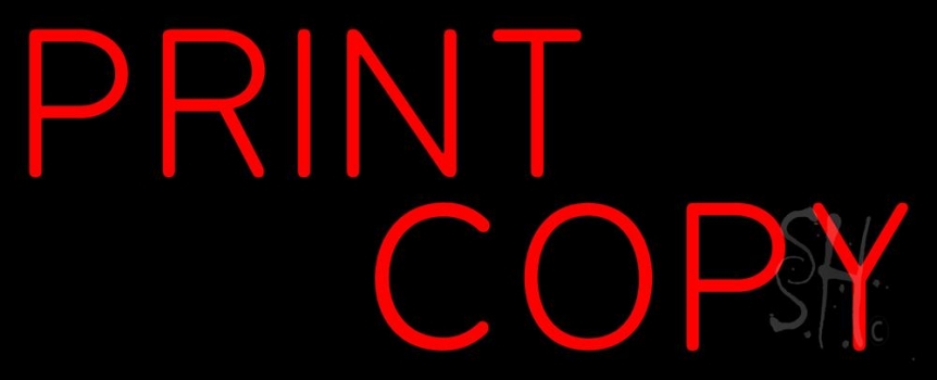 Print Copy Neon Sign