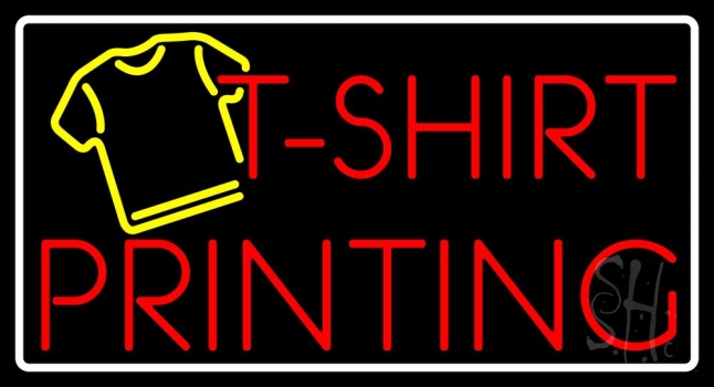 Tshirt Printing Neon Sign