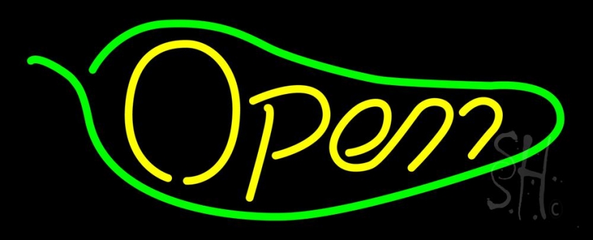 Chili Open Neon Sign