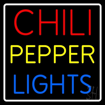 Chili Pepper Lights Neon Sign