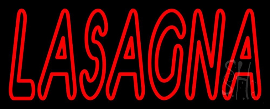 Double Stroke Lasagna Neon Sign