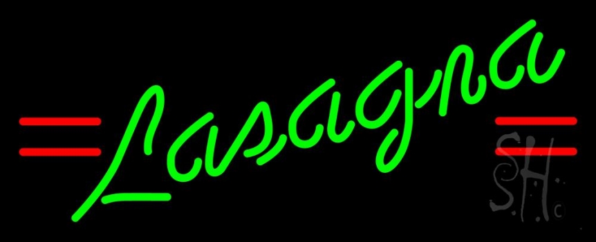Green Lasagna Neon Sign
