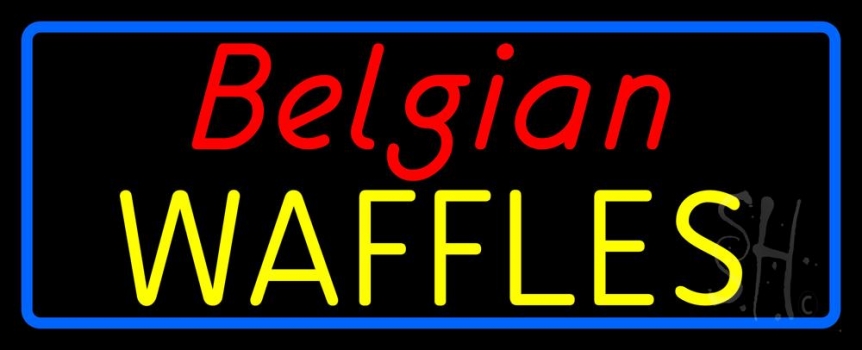 Belgian Waffles Neon Sign