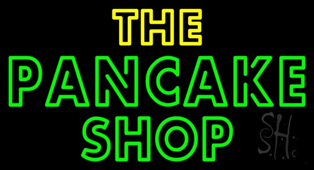 The Pancake Shop Neon Sign