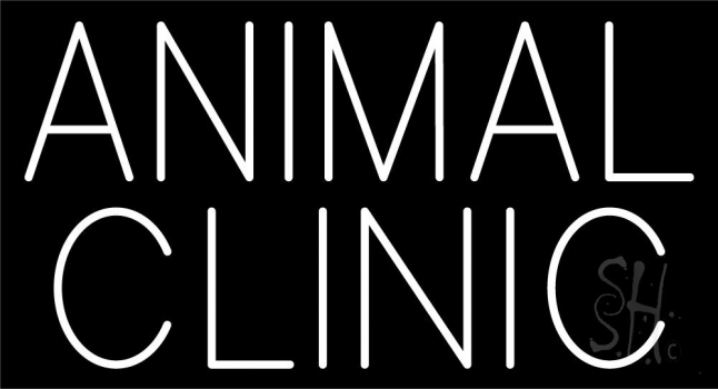 Animal Clinic Block Neon Sign