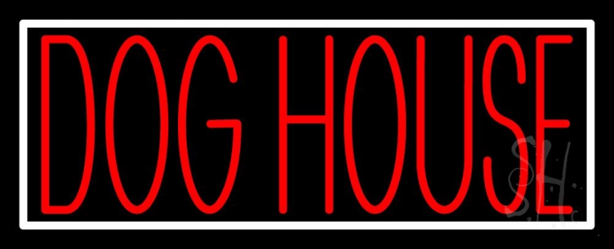 Dog House Block 2 Neon Sign