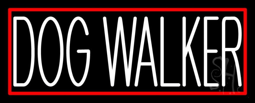 Dog Walker 2 Neon Sign
