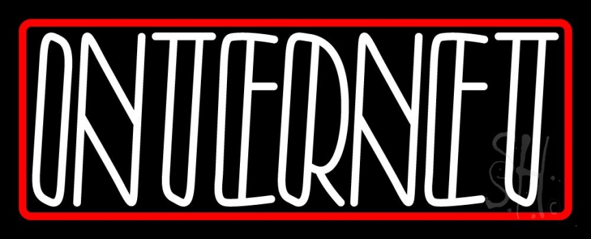 Double Stroke Internet 2 Neon Sign