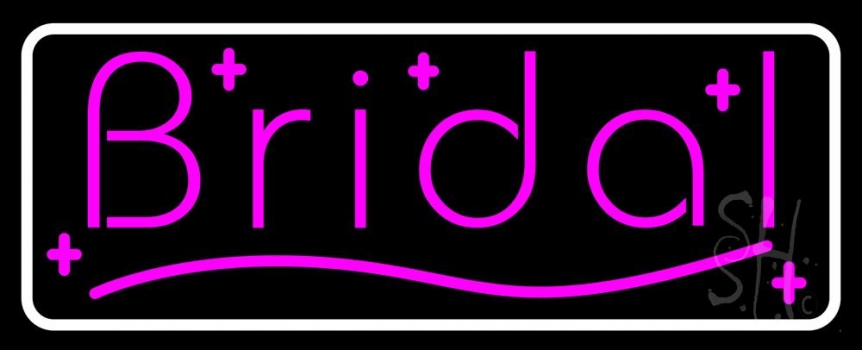 Pink Bridal With Border Neon Sign