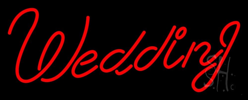 Wedding Cursive Neon Sign