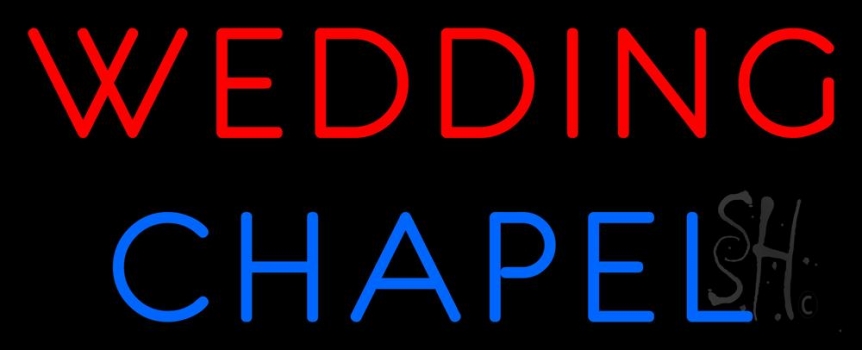 Block Wedding Chapel Neon Sign