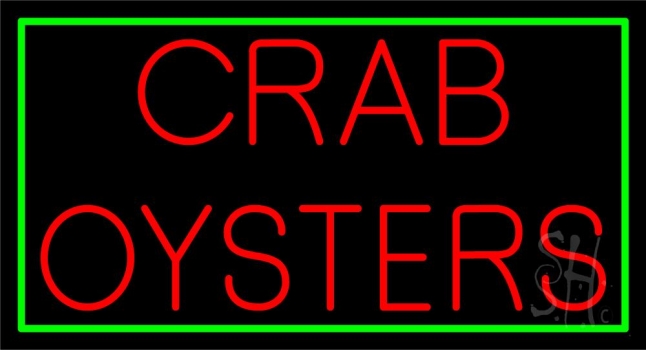 Crab Oysters 1 Neon Sign