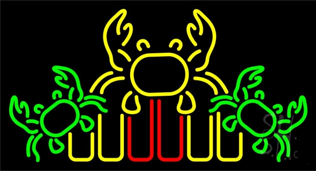 Crabs Logo 2 Neon Sign