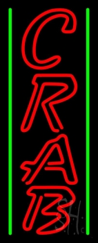 Crab Vertical 1 Neon Sign