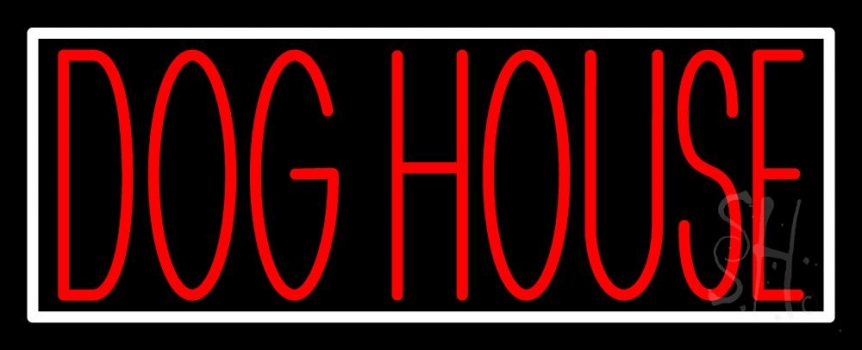 Dog House Block 1 Neon Sign