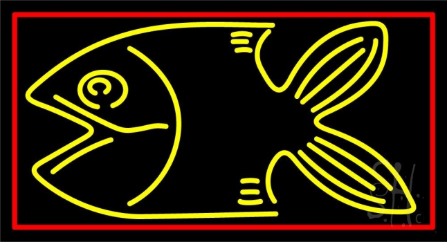 Fish Turquoise Neon Sign