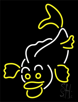 Fish With Border 1 Neon Sign