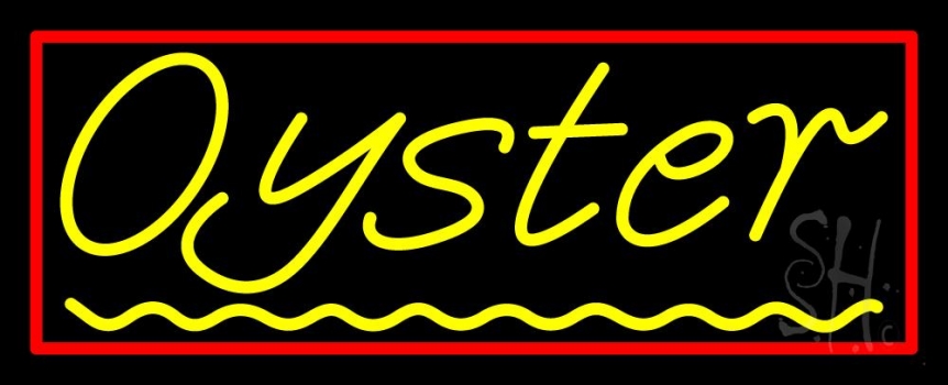 Oysters Green Line 1 Neon Sign