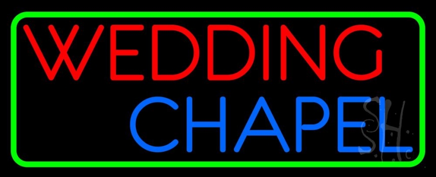 Wedding Chapel Block Neon Sign
