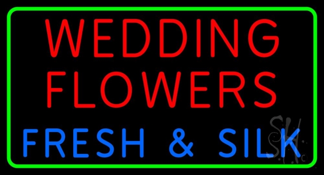 Wedding Flowers Neon Sign