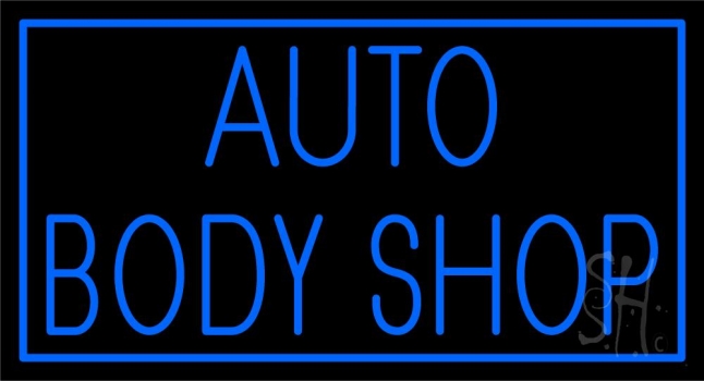 Auto Body Shop Neon Sign