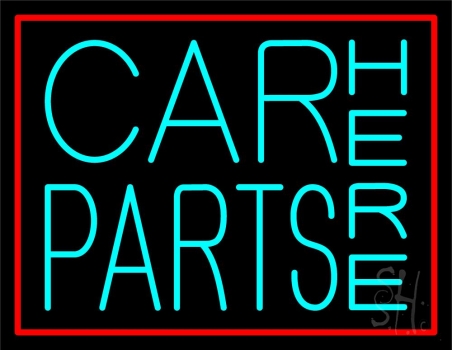 Car Parts Here 1 Neon Sign
