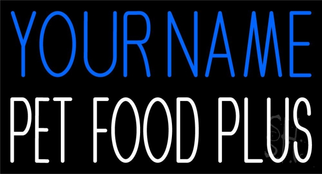 Custom White Pet Food Neon Sign