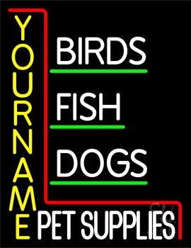 Custom Name Pet Supplies 1 Neon Sign