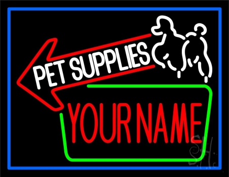 Custom Pet Supplies Name 1 Neon Sign