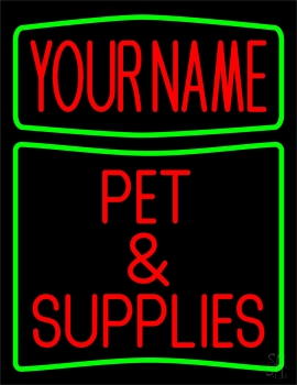Custom Pet Supplies Neon Sign